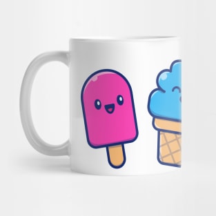 Cute Ice Cream Couple Mug